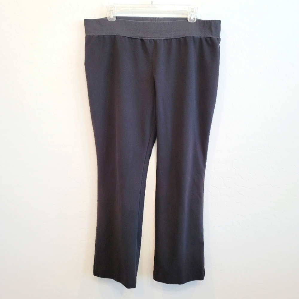 Stretch Black Bootcut Maternity Pants Women's Size Large Maternity